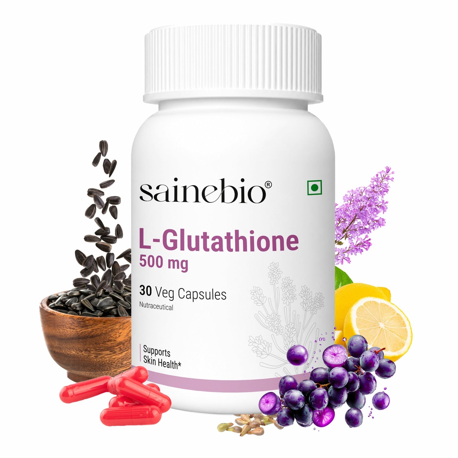 glutathione 500 mg veg capsules | Glutathione | Glutathione Capsules Glutathione Reduced 500 mg Antioxidant