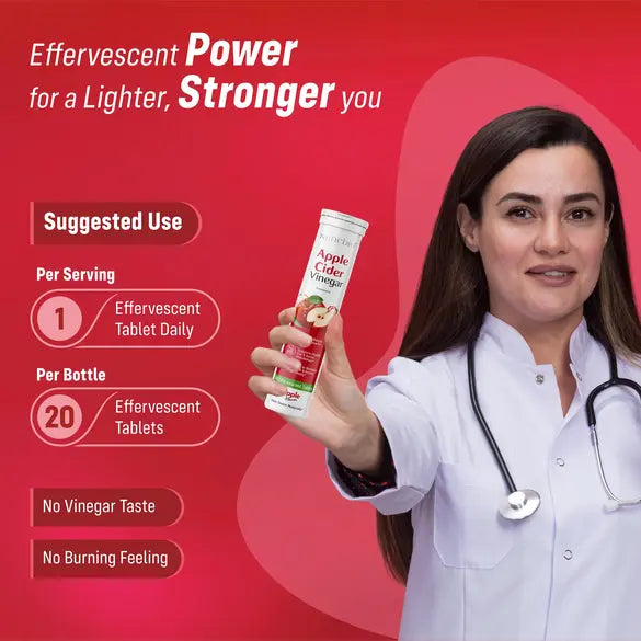 Sainebio Apple Cider Vinegar Effervescent Tablets