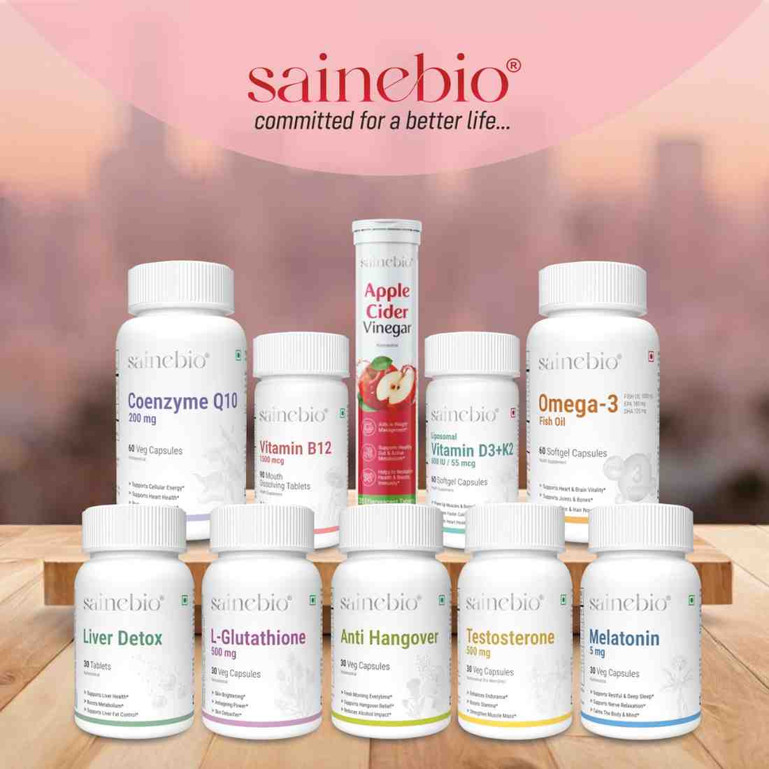Sainebio Apple Cider Vinegar Effervescent Tablets
