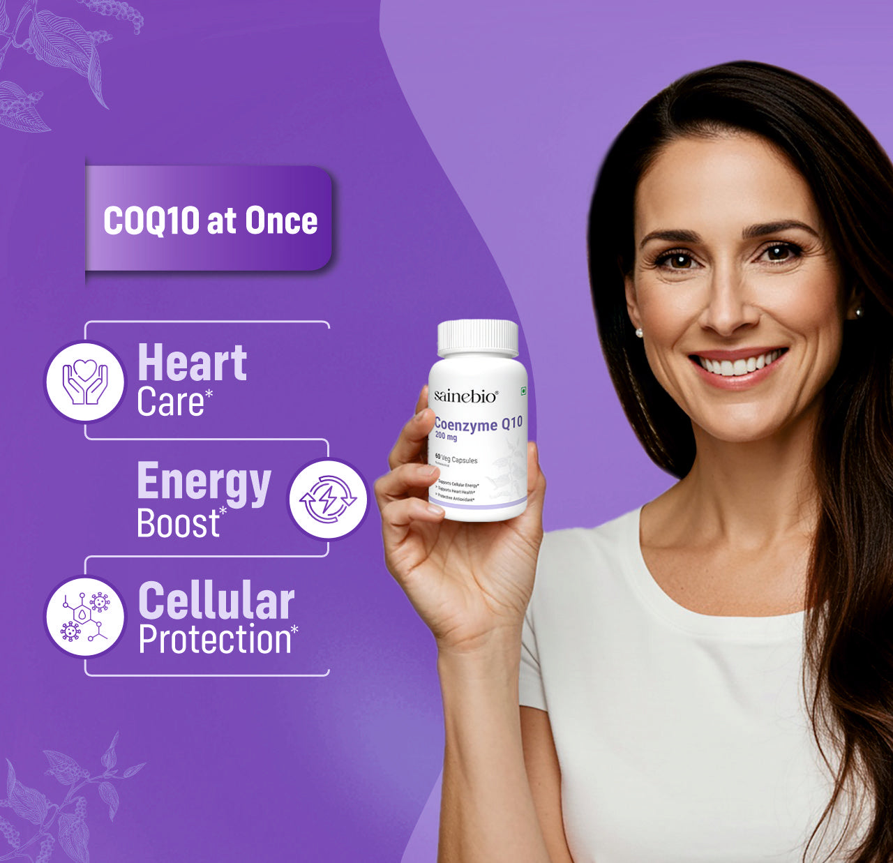 Sainebio Coenzyme Q10 200 mg