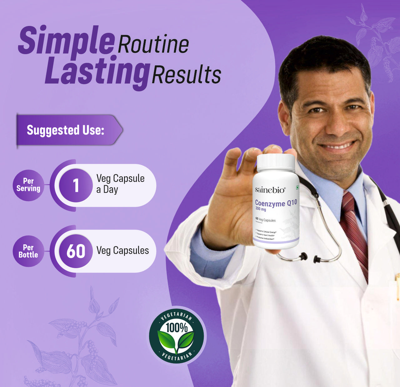 Sainebio Coenzyme Q10 200 mg