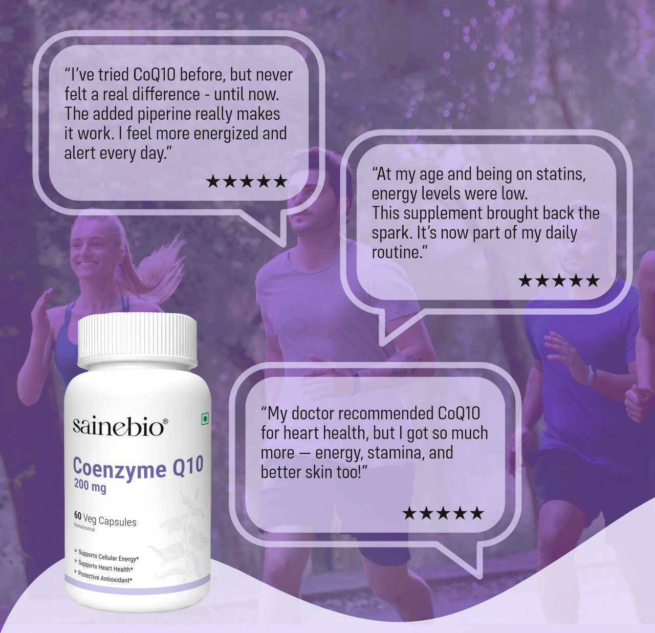 Sainebio Coenzyme Q10 200 mg