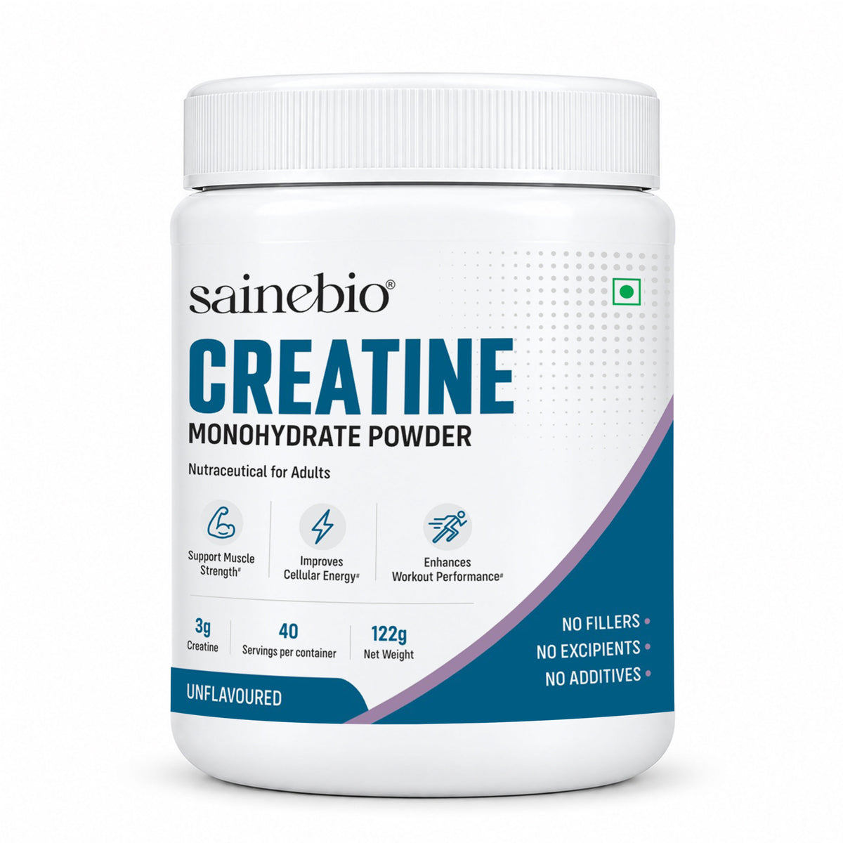 Sainebio Creatine Monohydrate Powder Unflavour