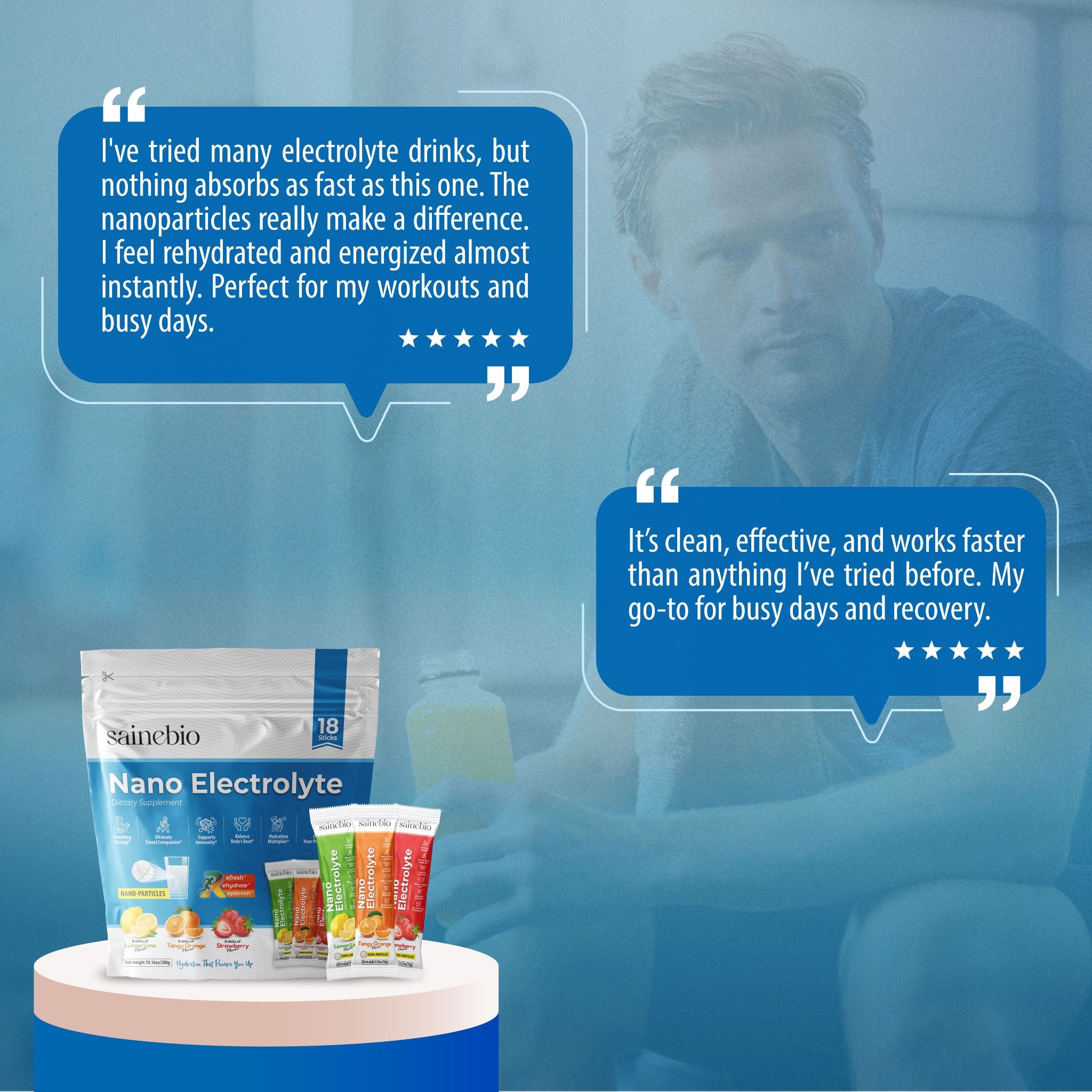 Sainebio Nano Electrolyte Powder Mix Flavour