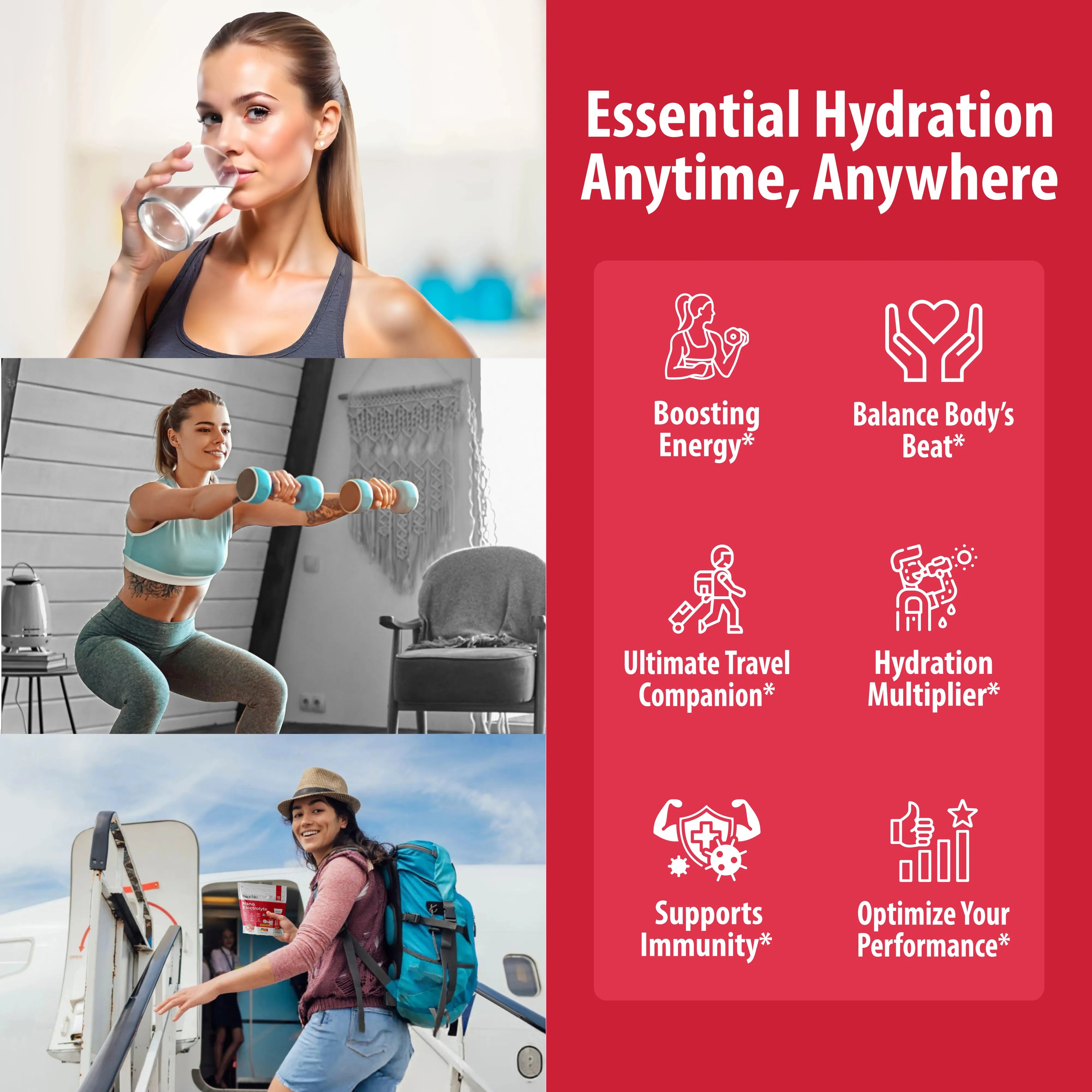 Sainebio Nano Electrolyte Powder Strawberry Flavour