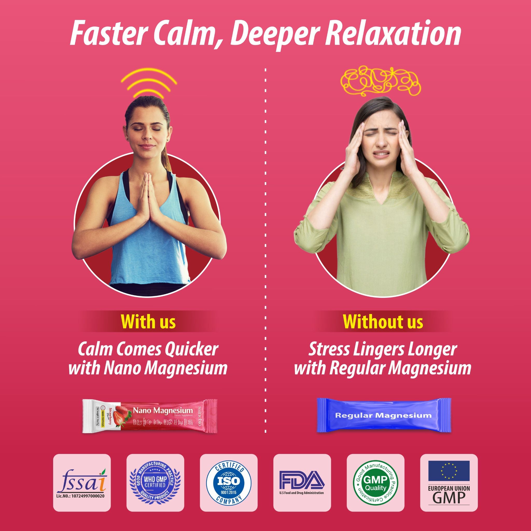 Sainebio Nano Magnesium Powder Strawberry Flavour