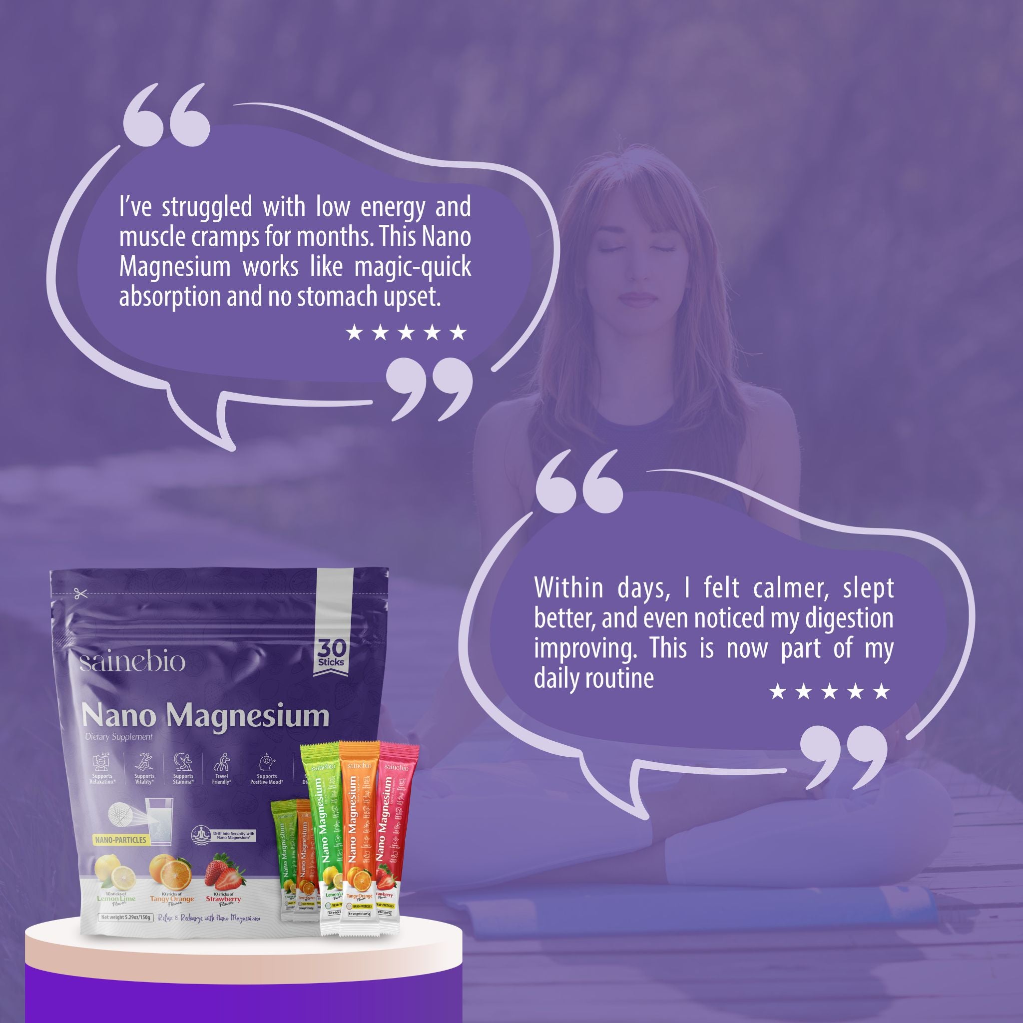 Sainebio Nano Magnesium Powder Mix Flavour