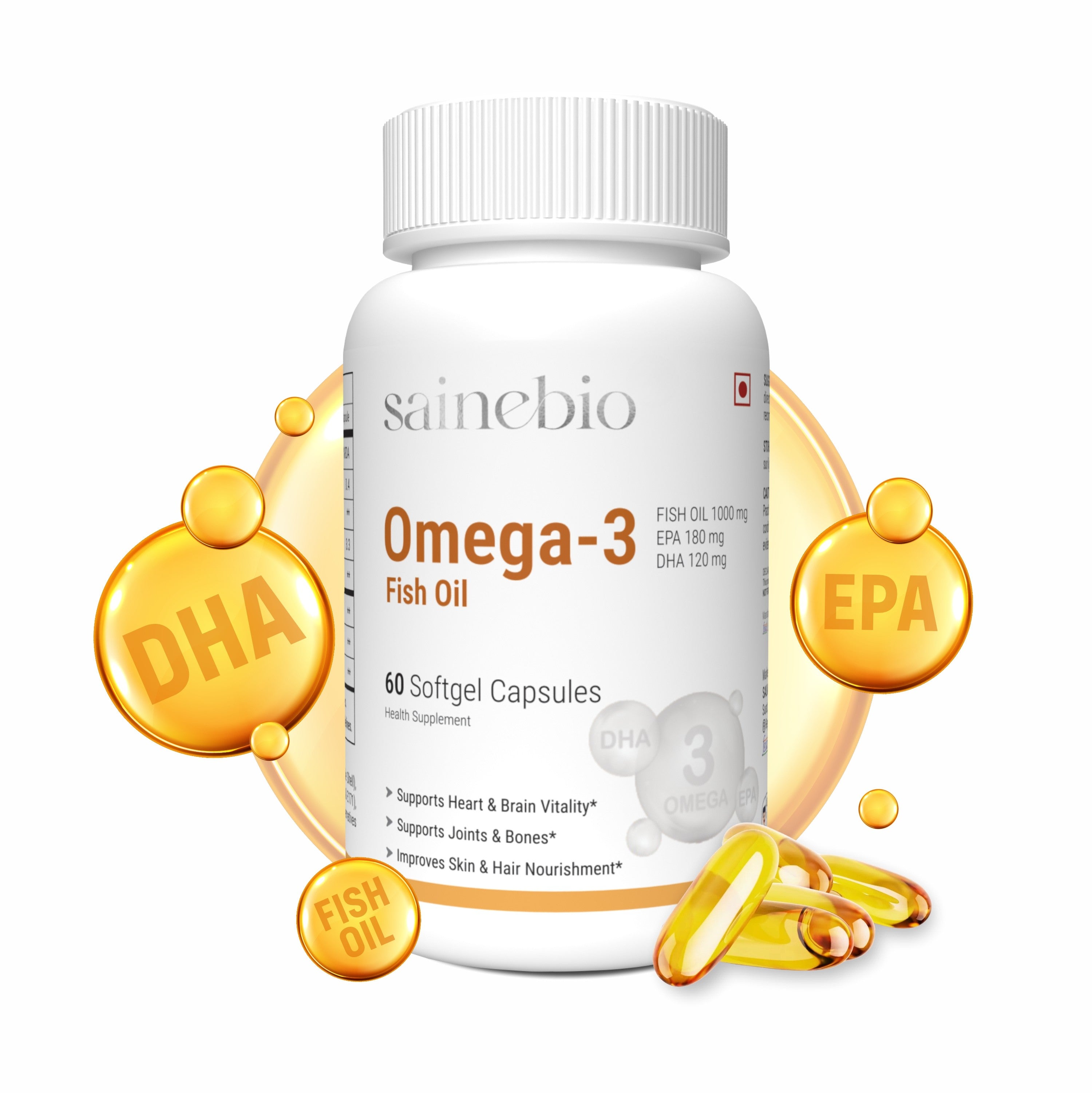 Sainebio Omega-3 Fish Oil Softgel