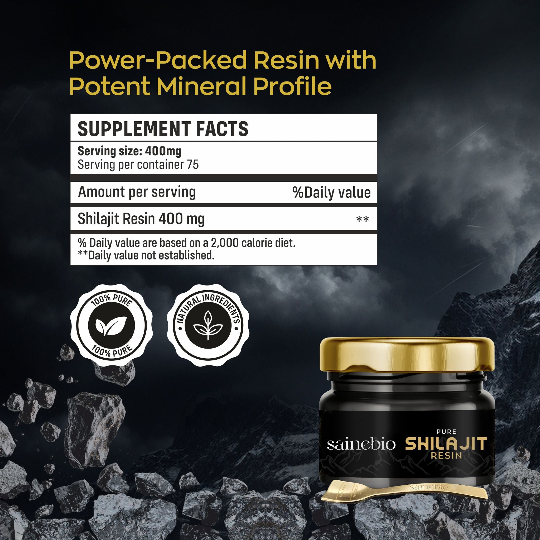 Sainebio Shilajit Resin