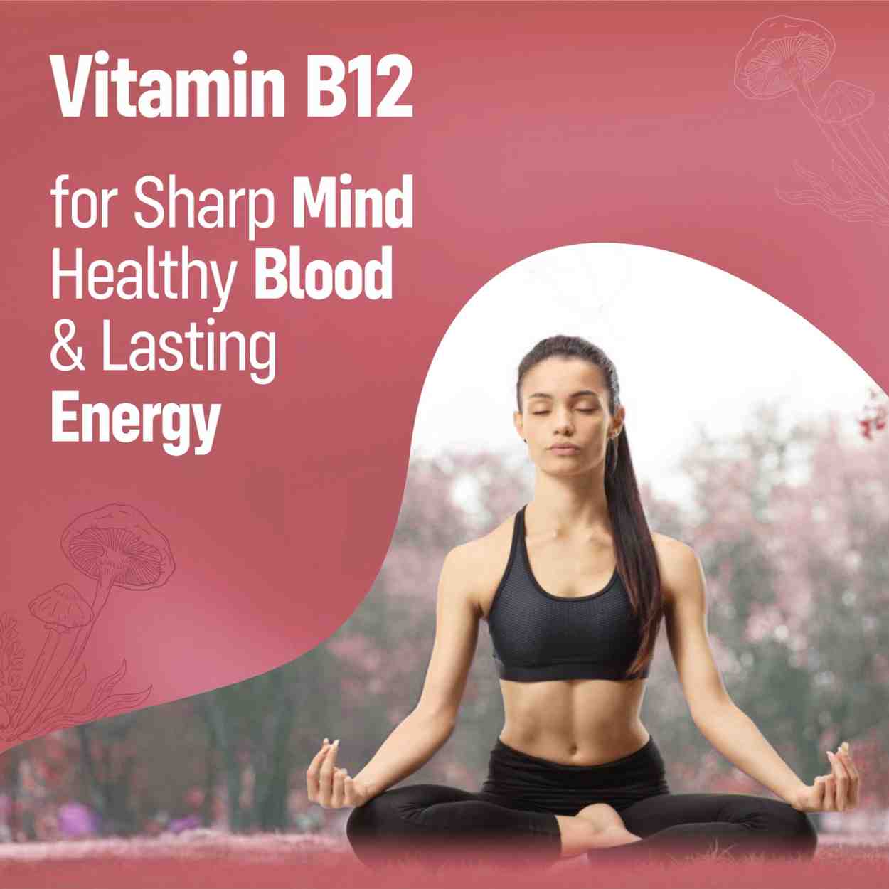 Sainebio Vitamin B12 1500 mcg Tablets with L-Methylfolate, B6 & D3 – Active B12 Methylcobalamin – Energy, Nerve & Brain Support – Vegan-Friendly Fast Absorbing Mouth Dissolving Supplement - Delicious Mango Flavor 90 Tablets - Pack Of 1