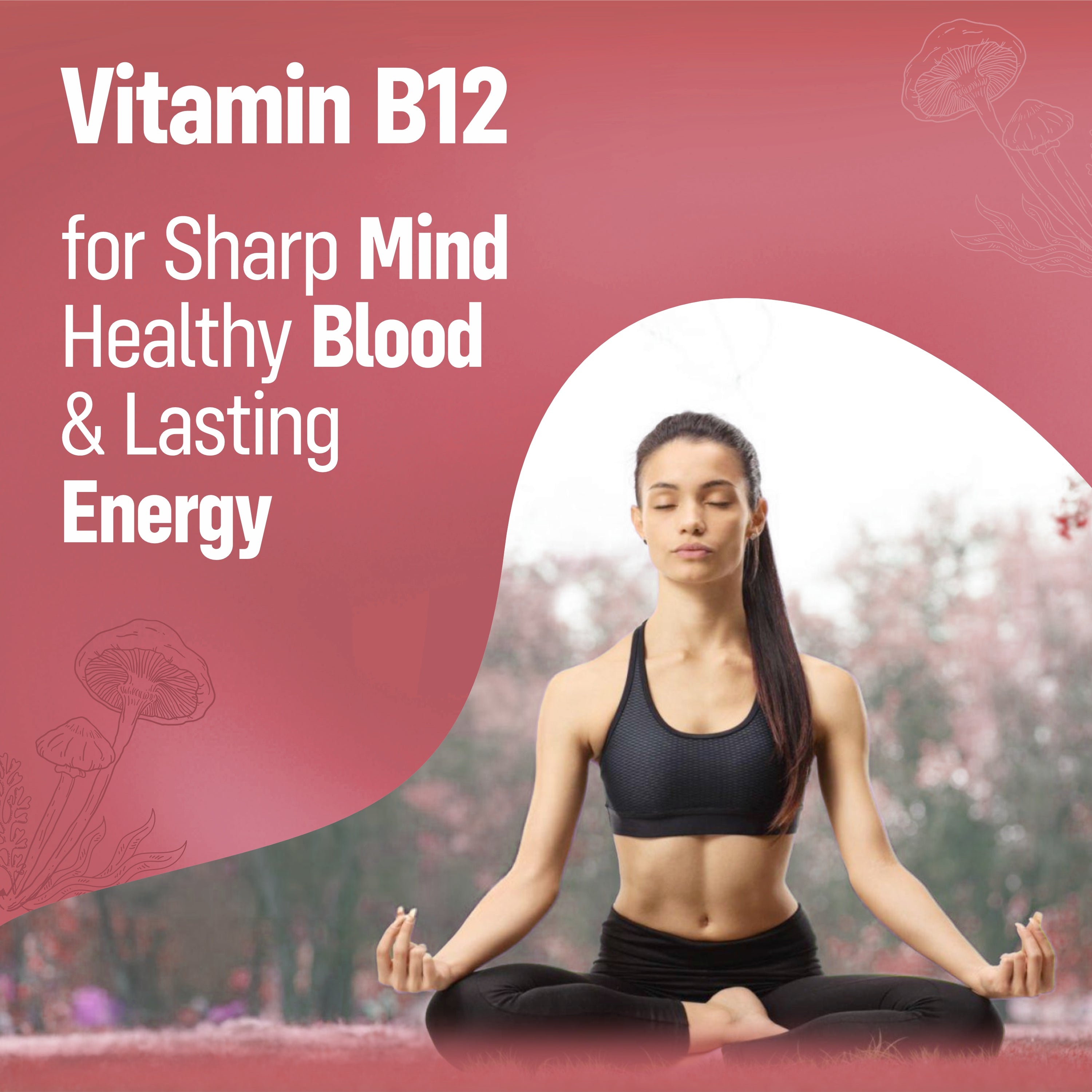 Sainebio Vitamin B12 1500 mcg Tablets – Energy & Supports Focus