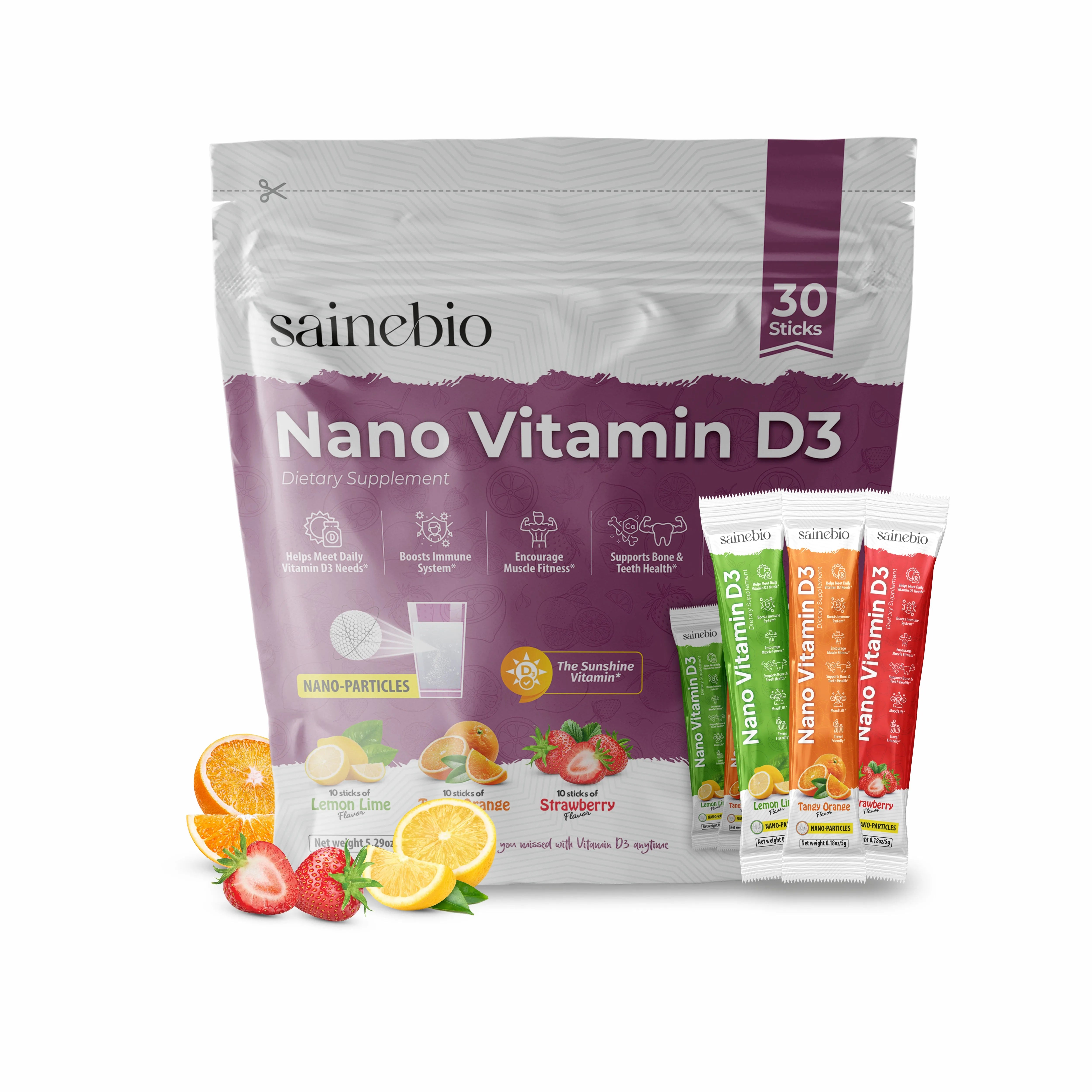 Sainebio Nano Vitamin D3 Powder Mix Flavour
