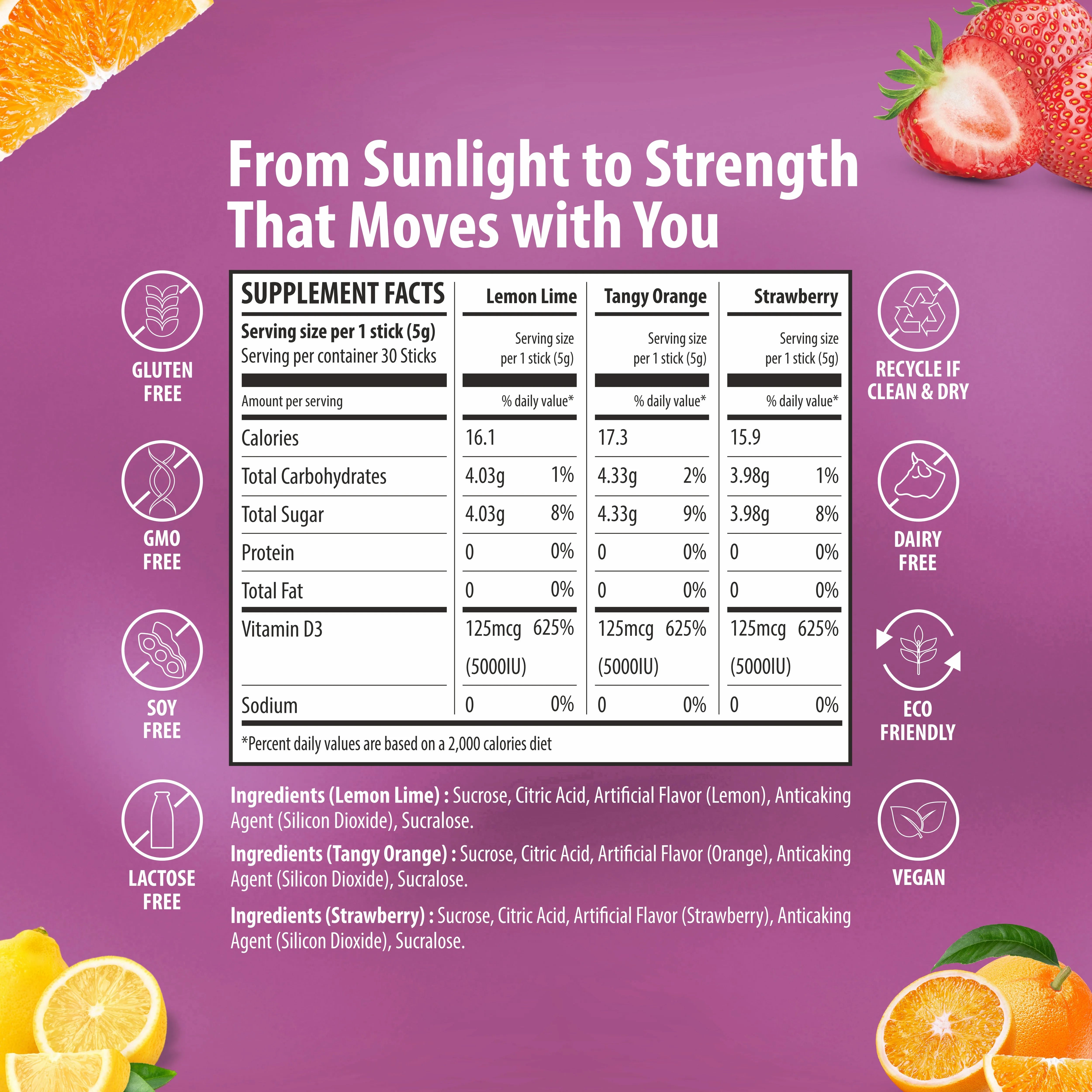 Sainebio Nano Vitamin D3 Powder Mix Flavour