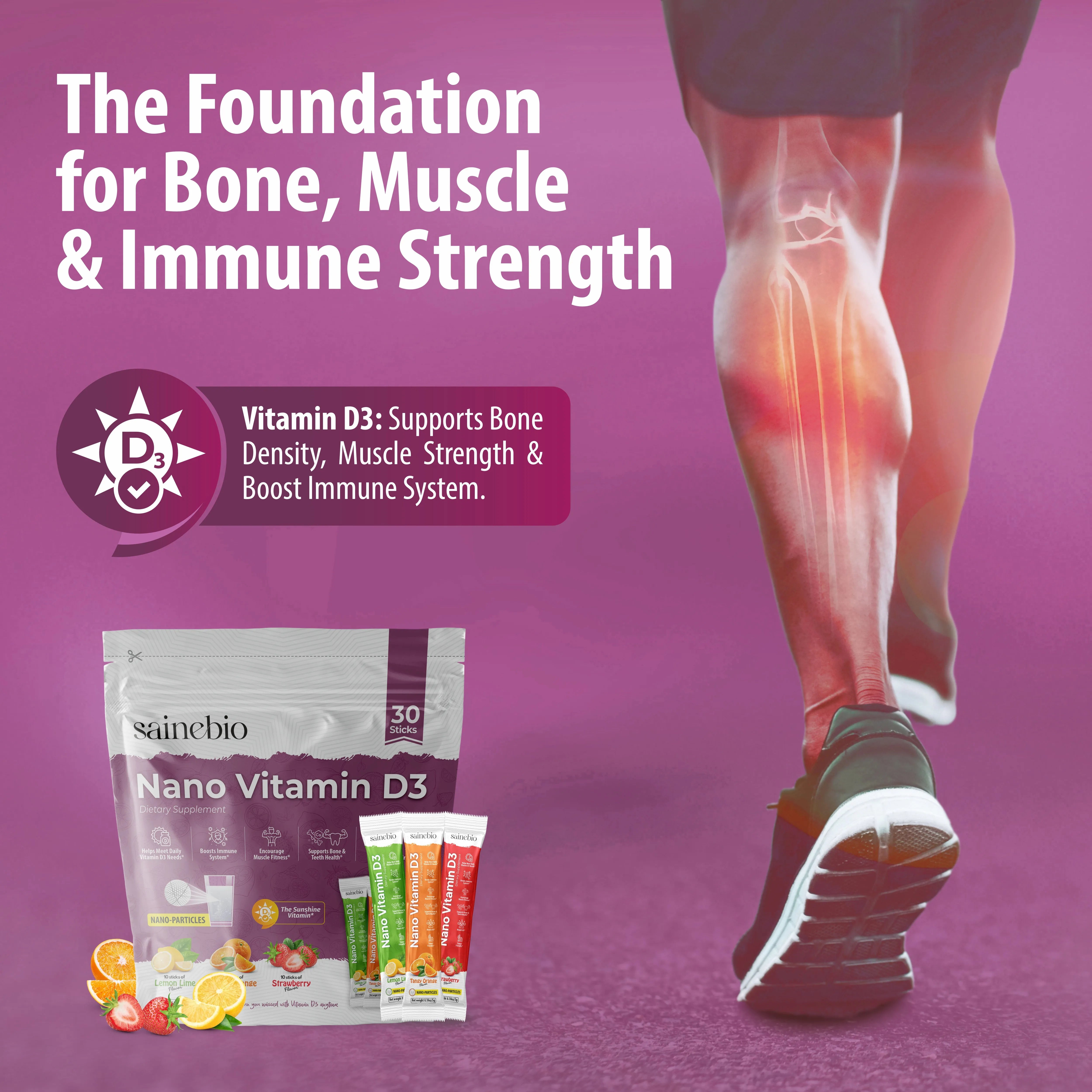 Sainebio Nano Vitamin D3 Powder Mix Flavour