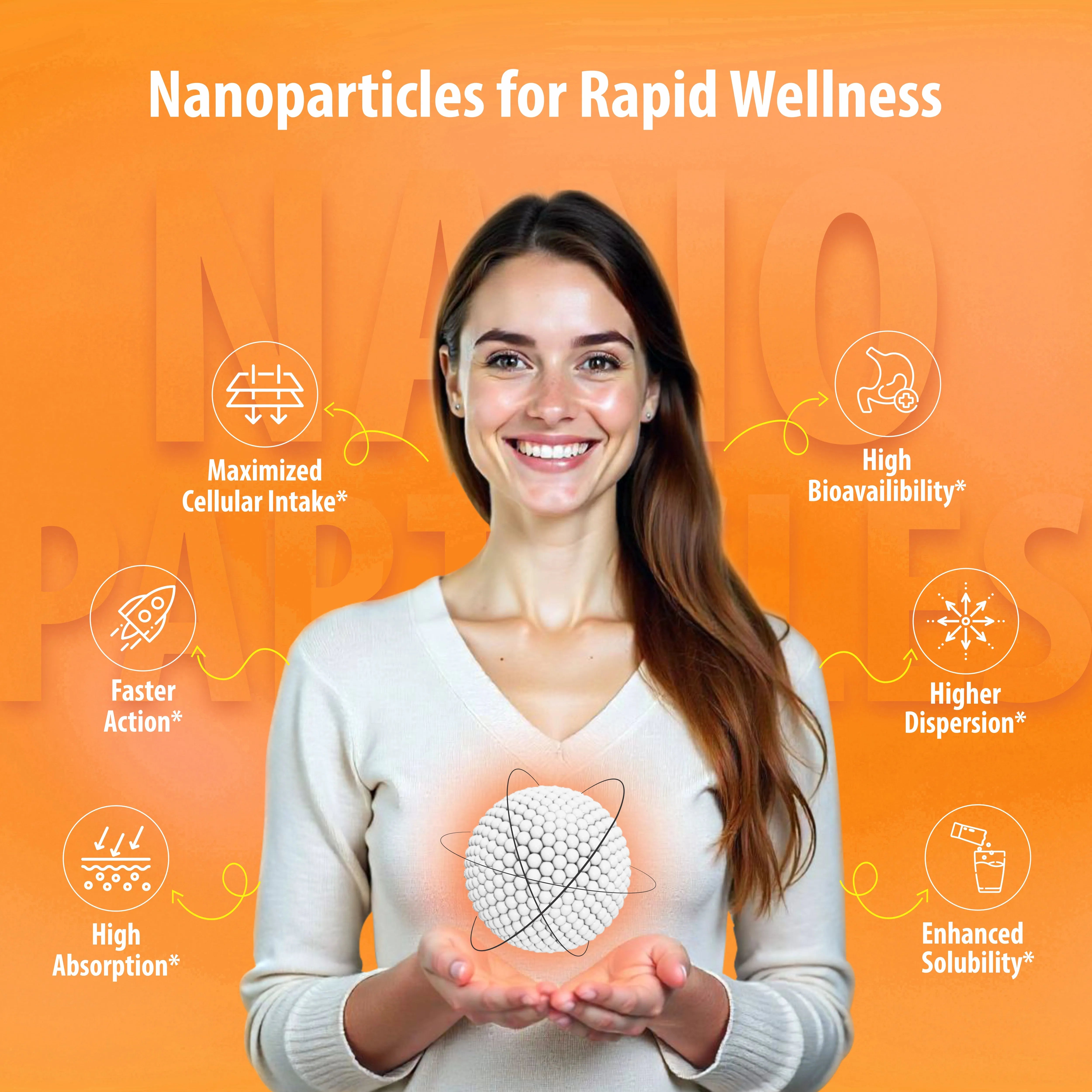 Sainebio Nano Vitamin D3 Powder Tangy Orange Flavour